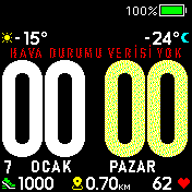 Büyük Fontlu HTC Hava Durumlu Yeni Tasarım