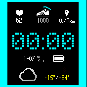 [LED Info Watch edit] KR cyan/pink