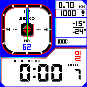 SEYKO AZUL COM PONTEIRO DE SEGUNDOS 