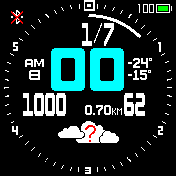 分钟进度条表盘 minite circle & step circle V12