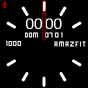 Simple Análogo Amazfit Sin Segundero