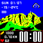 Zakopane mountains bip watchface