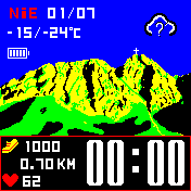 Zakopane watchface, tarcza, tatry, BIP