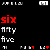 Pebble Sliding Text (red)