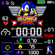 SONIC ( AM / PM )  Version 1.1 ( 24H , 12H Real )