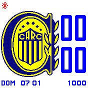 Escudo Rosario Central Blanco Azul