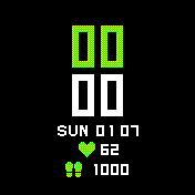 redesigned from the default watchface!