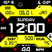 MOD-(wf97_12h_yellow) add-KM,MI-real 12H 12:00am/pm