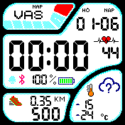 Casio Color 24H normal date