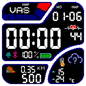 Casio Color 24H normal date INVERZ