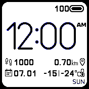 Miui like minimalist watchface (EDIT)