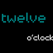 Pixel style text watchface