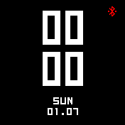 large default 12hr with date (white)