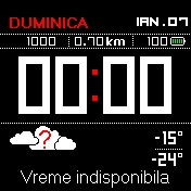 DIGITAL CLOCK & WEATHER RO