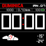 Ceas digital si vreme V2