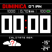 Ceas digital si vreme, limba romana V3