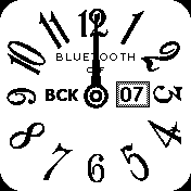 Analog - uppercase numbers