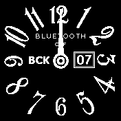 Analog uppercase numbers black