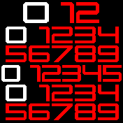All Numbers Red/White