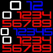 All Numbers Blue/Red/White