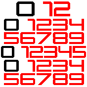 All Numbers White Back