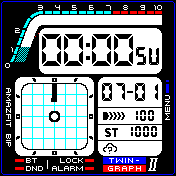 Twin Graph II thick time numbers II