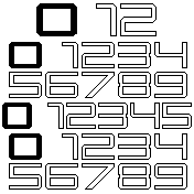 All Numbers White Shadows invert