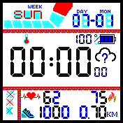 Digital 24h with weather icon_with second