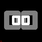 Overlay lined numerals 12h