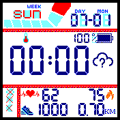 Digital 24h with weather icon_without second_save battery