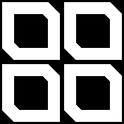 Neon Numerals Angle Solid