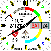 SEIKO KINETIC SQ50 analog-2- premium - many  TOOLS