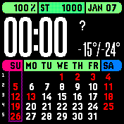 WeatherCalendar 24h (2020) Japan Holidays colored in red & Week number