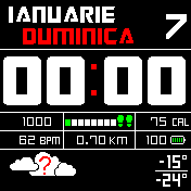 Ceas digital si vreme, RO