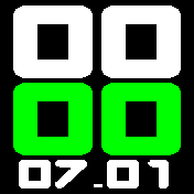 simply watch with the date color green1