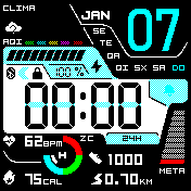 Modern digital WF 10 24h