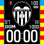 Valéncia CF B/N lateral Senyera / Señera valenciana