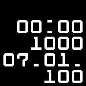 big character black white solid