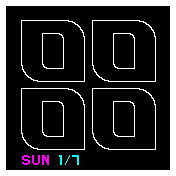 Big Numbers White Outline