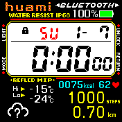 Cheap digital watchface 24h