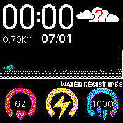 Amazfit GTS by larry with temperature