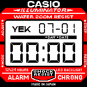 casio red