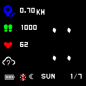 Stock Watchface with Arabic Numerals and Weather