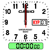 simple analog digital clock