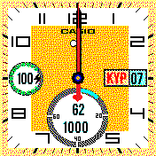 yellow face for BIP Casio