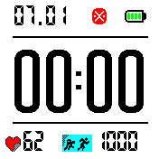 Digi big numbers, flashing seconds