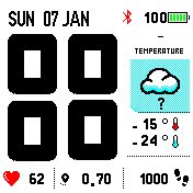 Big White with Battery and status