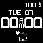 B/W Simple Basic Heart Rate