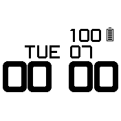 B/W Simple Basic 24 hour inverted