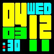 大数字彩色表盘2